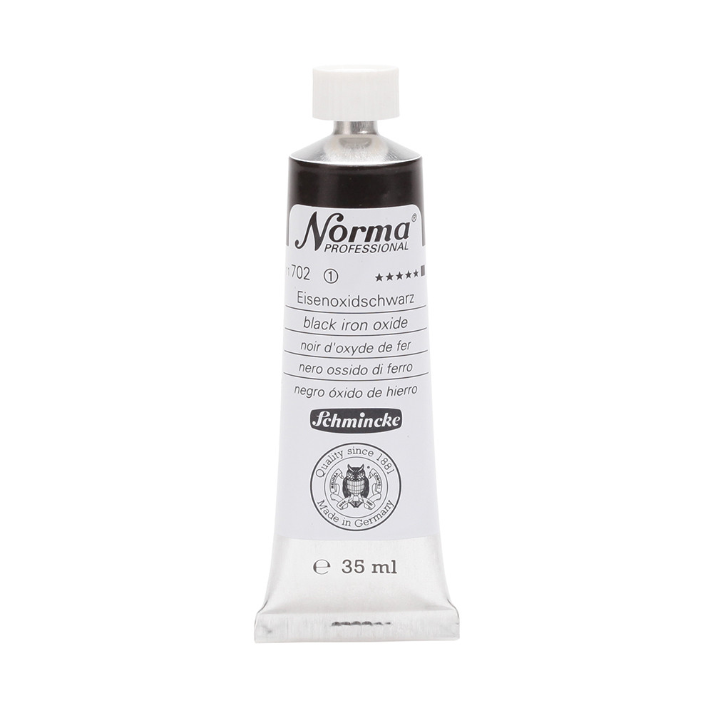 Farba olejna Norma Professional - Schmincke - 702, Black Iron Oxide, 35 ml