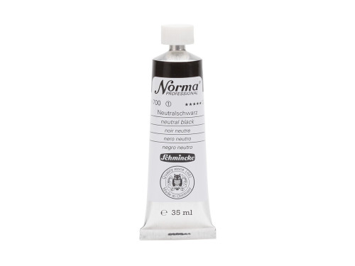 Farba olejna Norma Professional - Schmincke - 700, Neutral Black, 35 ml