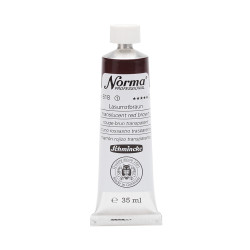 Farba olejna Norma Professional - Schmincke - 618, Translucent Red Brown, 35 ml