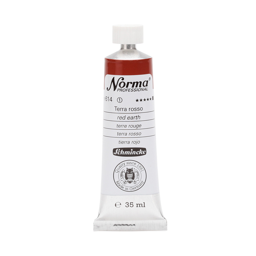 Norma Professional oil paint - Schmincke - 614, Red Earth, 35 ml