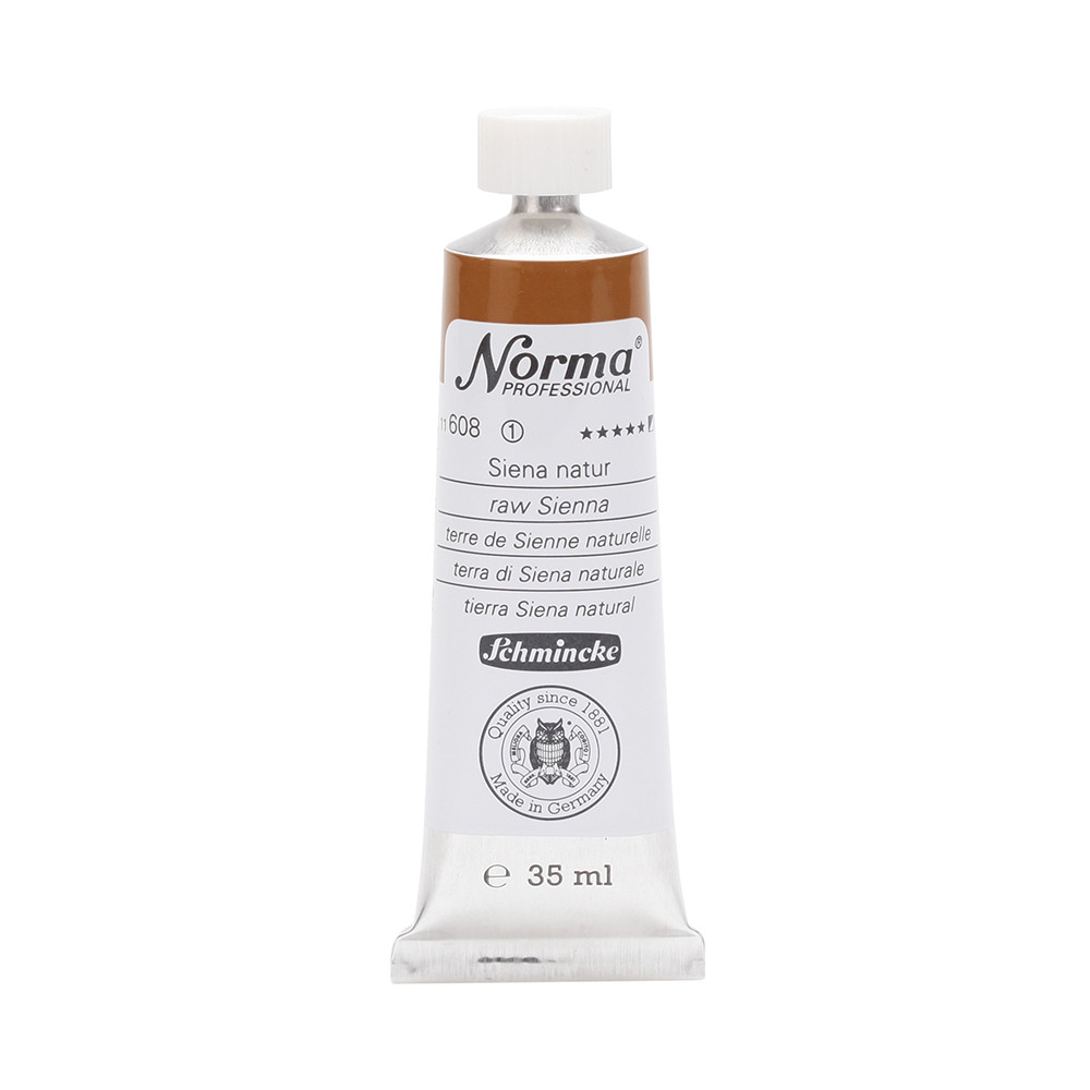 Norma Professional oil paint - Schmincke - 608, Raw Sienna, 35 ml