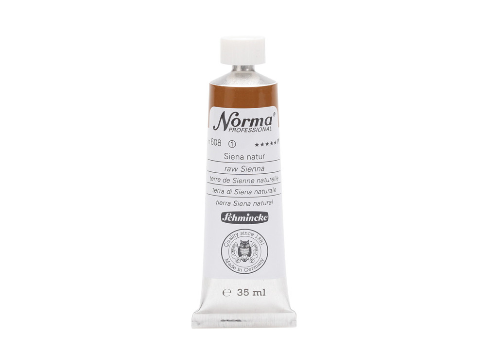 Norma Professional oil paint - Schmincke - 608, Raw Sienna, 35 ml
