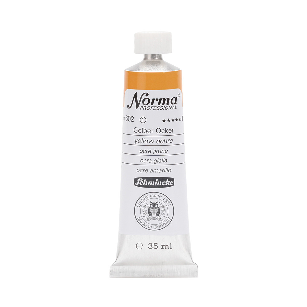 Norma Professional oil paint - Schmincke - 602, Yellow Ochre, 35 ml