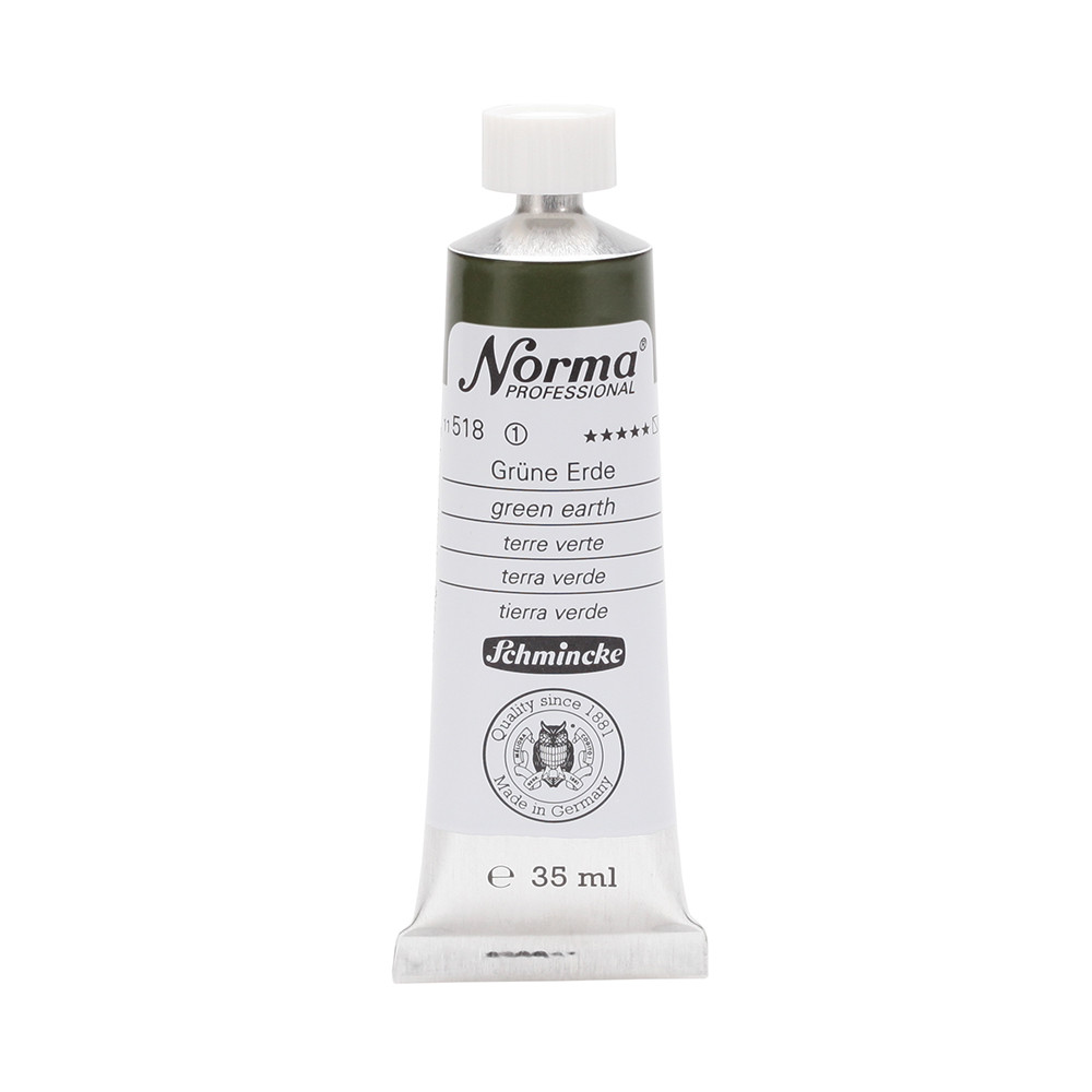 Norma Professional oil paint - Schmincke - 518, Green Earth, 35 ml