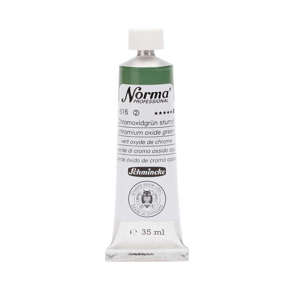 Norma Professional oil paint - Schmincke - 516, Chromium Oxide Green, 35 ml