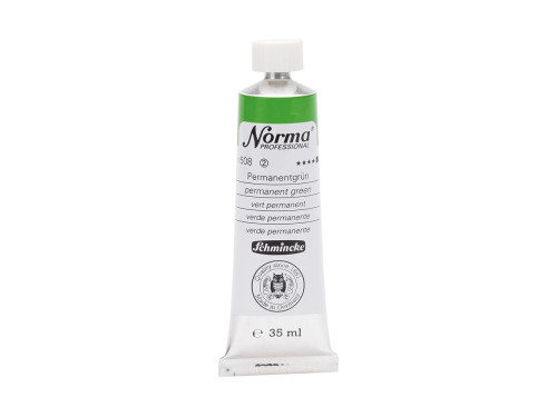 Norma Professional oil paint - Schmincke - 508, Permanent Green, 35 ml