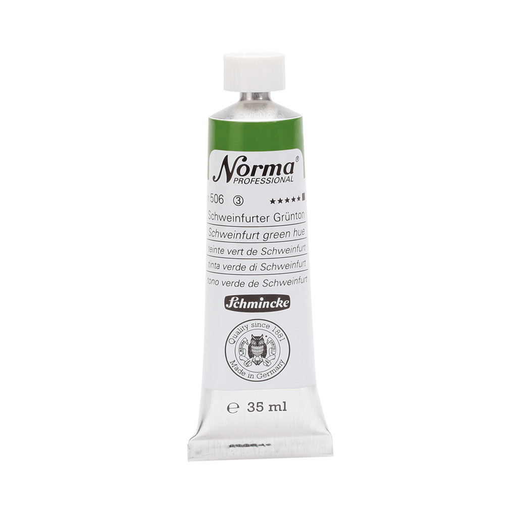 Norma Professional oil paint - Schmincke - 506, Schweinfurt Green Hue, 35 ml