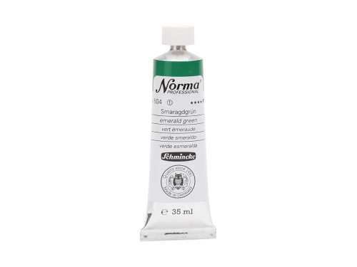Farba olejna Norma Professional - Schmincke - 504, Emerald Green, 35 ml