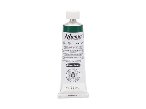 Norma Professional oil paint - Schmincke - 502, Chromium Oxide Green Brill., 35 ml