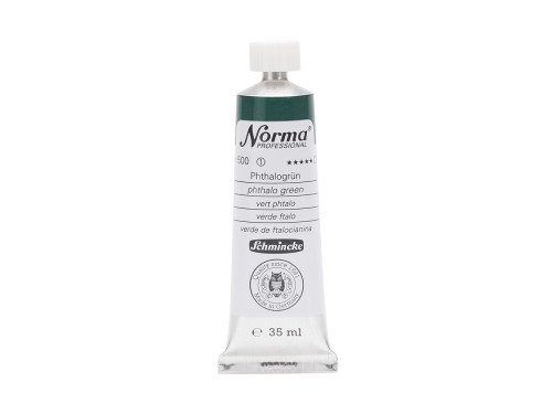 Farba olejna Norma Professional - Schmincke - 500, Phthalo Green, 35 ml