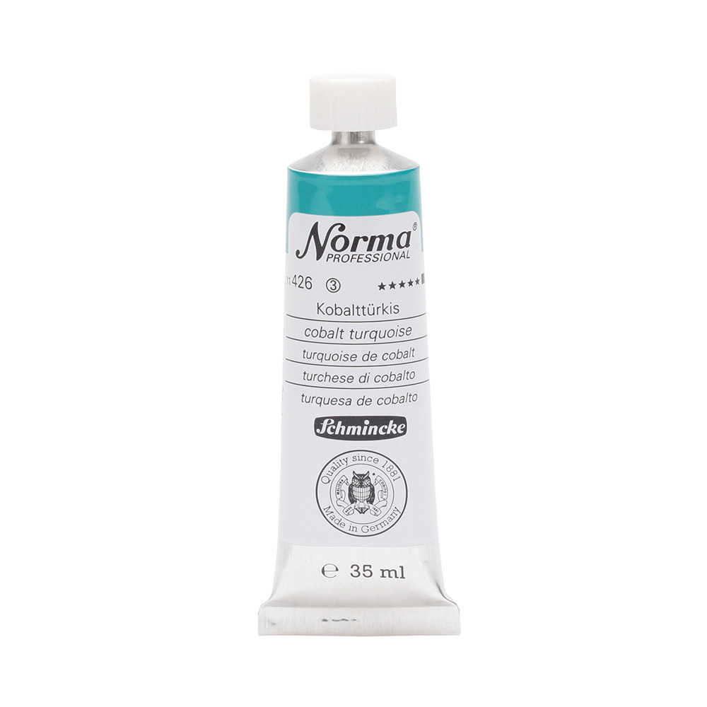 Norma Professional oil paint - Schmincke - 426, Cobalt Turquoise, 35 ml