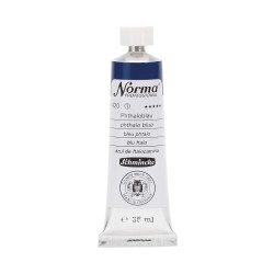 Norma Professional oil paint - Schmincke - 420, Phthalo Blue, 35 ml