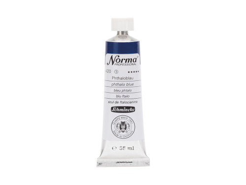 Norma Professional oil paint - Schmincke - 420, Phthalo Blue, 35 ml