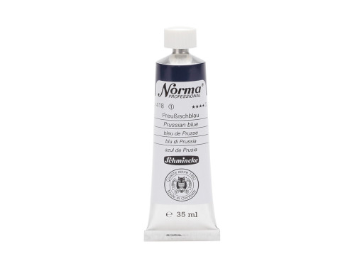 Farba olejna Norma Professional - Schmincke - 418, Prussian Blue, 35 ml