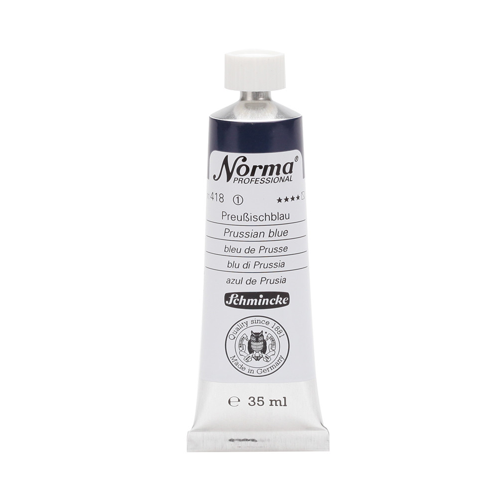 Norma Professional oil paint - Schmincke - 418, Prussian Blue, 35 ml