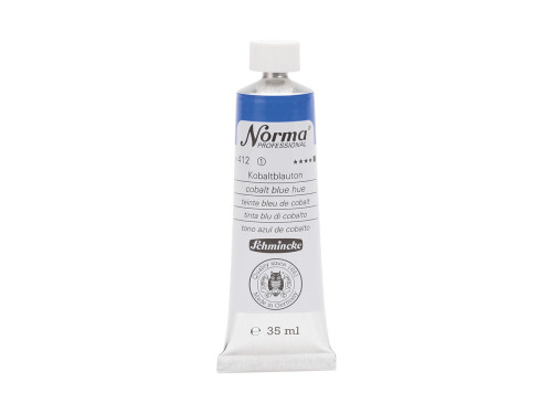 Norma Professional oil paint - Schmincke - 412, Cobalt Blue Hue, 35 ml