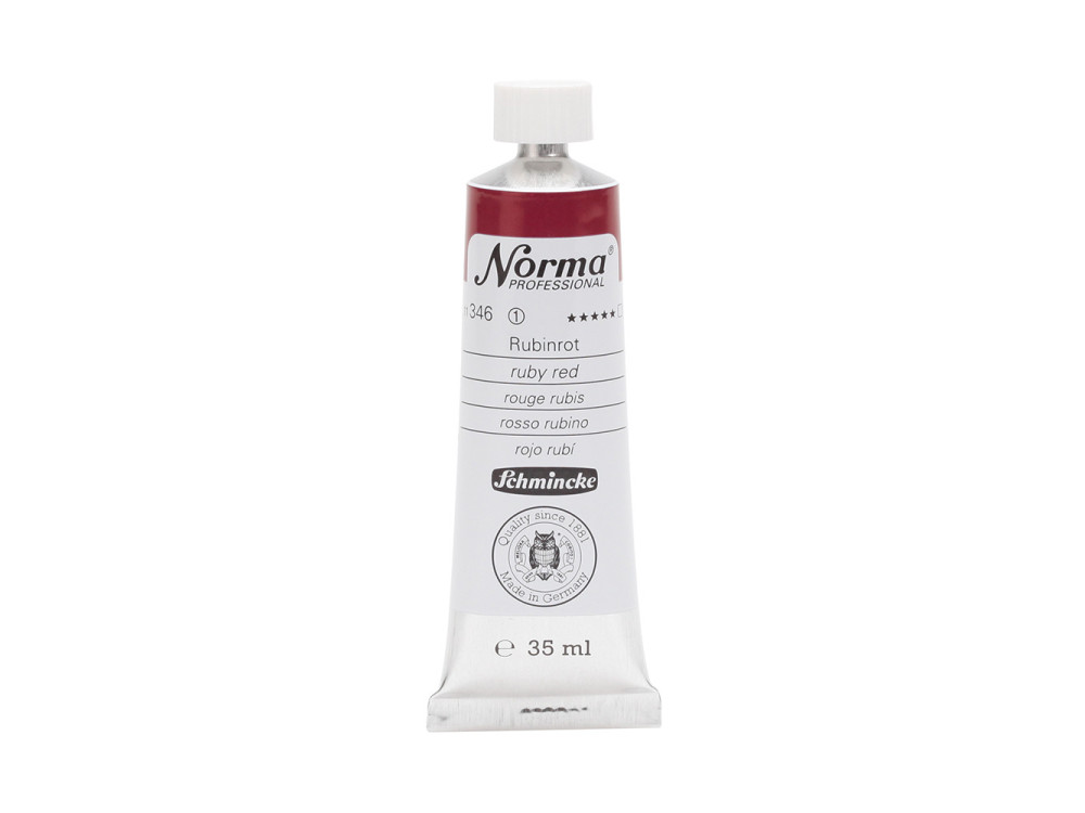 Farba olejna Norma Professional - Schmincke - 346, Ruby Red, 35 ml