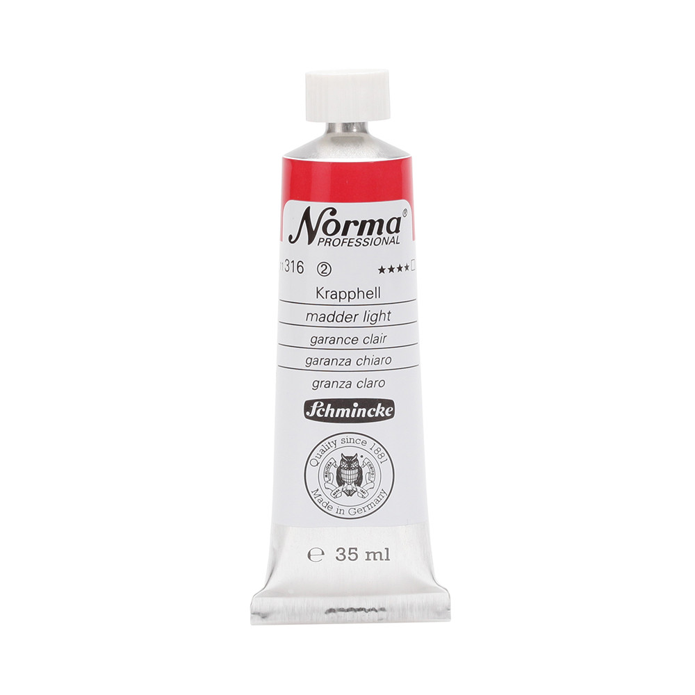 Norma Professional oil paint - Schmincke - 316, Madder Light, 35 ml