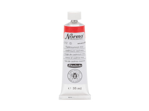 Norma Professional oil paint - Schmincke - 312, Cadmium Red Mix, 35 ml