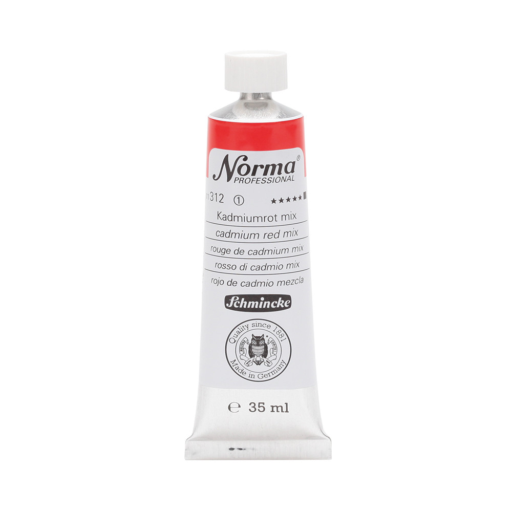 Norma Professional oil paint - Schmincke - 312, Cadmium Red Mix, 35 ml