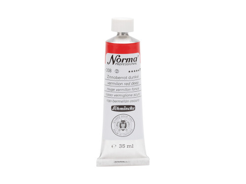 Farba olejna Norma Professional - Schmincke - 308, Vermilion Red Deep, 35 ml