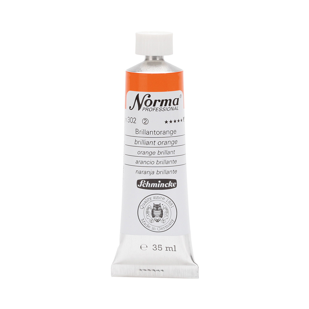 Farba olejna Norma Professional - Schmincke - 302, Brilliant Orange, 35 ml