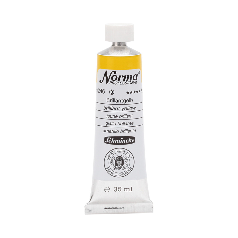 Farba olejna Norma Professional - Schmincke - 246, Brilliant Yellow, 35 ml