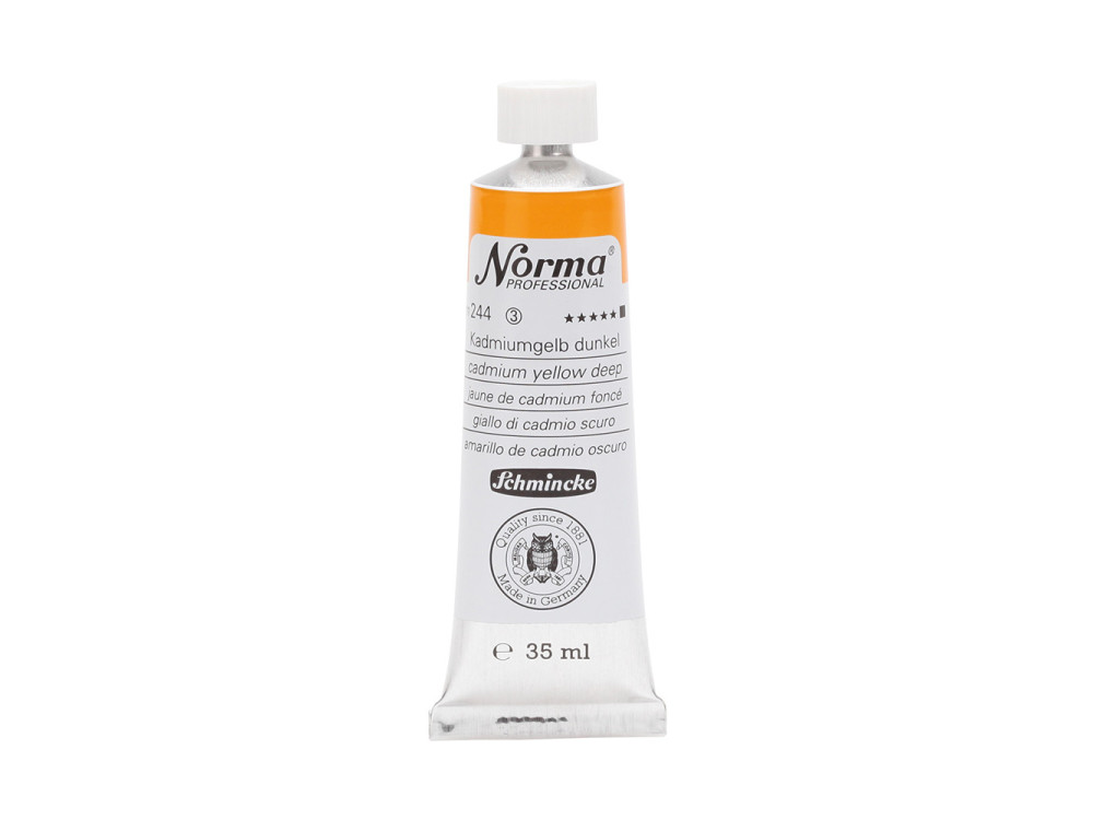 Farba olejna Norma Professional - Schmincke - 244, Cadmium Yellow Deep, 35 ml