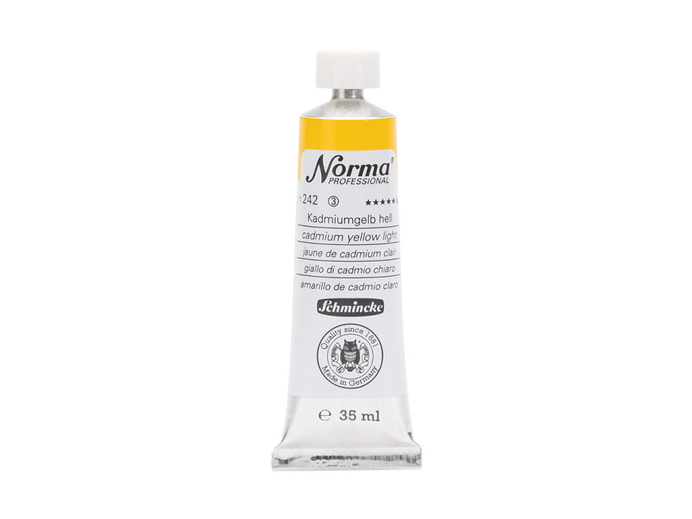Norma Professional oil paint - Schmincke - 242, Cadmium Yellow Light, 35 ml