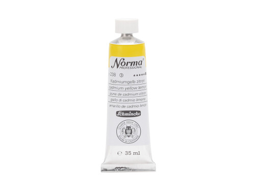 Farba olejna Norma Professional - Schmincke - 238, Cadmium Yellow Lemon, 35 ml