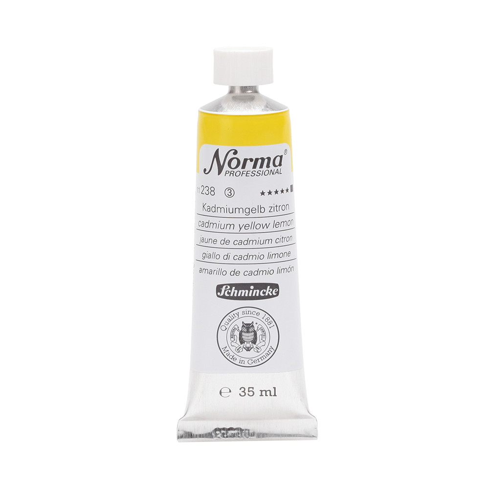Farba olejna Norma Professional - Schmincke - 238, Cadmium Yellow Lemon, 35 ml
