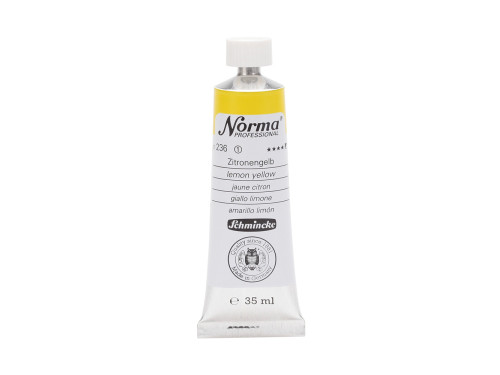 Farba olejna Norma Professional - Schmincke - 236, Lemon Yellow, 35 ml