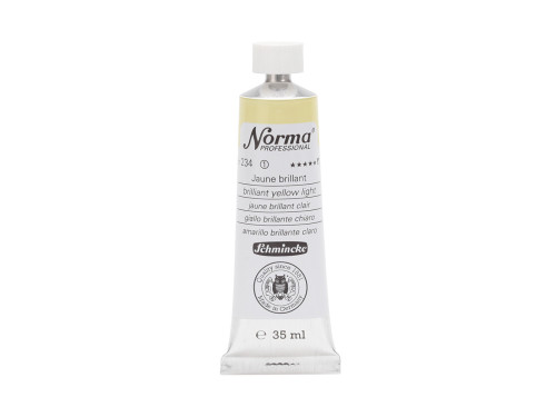 Farba olejna Norma Professional - Schmincke - 234, Brilliant Yellow Light, 35 ml
