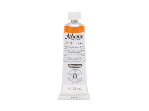 Farba olejna Norma Professional - Schmincke - 232, Chrome Yellow Hue Deep, 35 ml