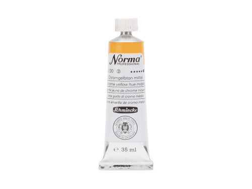 Norma Professional oil paint - Schmincke - 230, Chrome Yellow Hue Medium, 35 ml