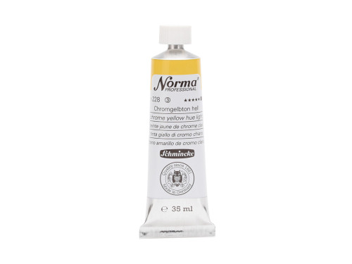 Norma Professional oil paint - Schmincke - 228, Chrome Yellow Hue Light, 35 ml