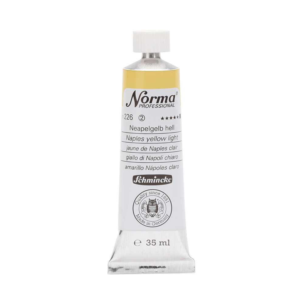 Norma Professional oil paint - Schmincke - 226, Naples Yellow Light, 35 ml