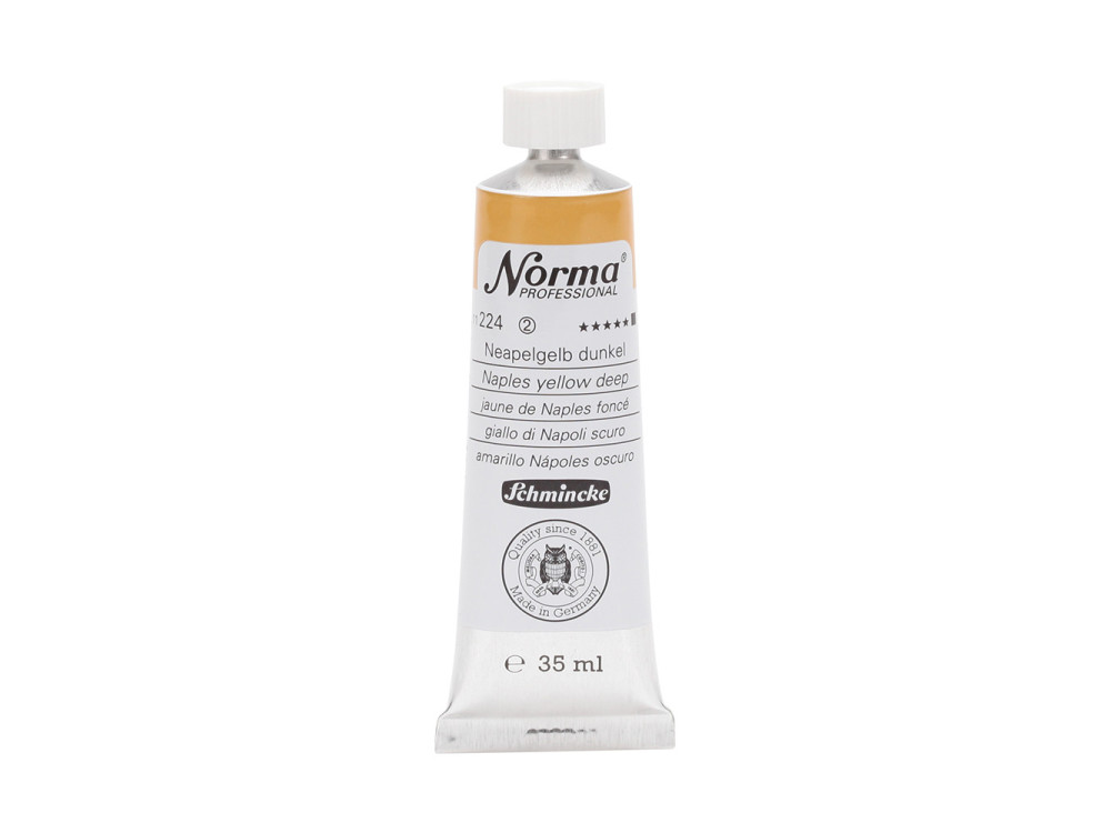 Norma Professional oil paint - Schmincke - 224, Naples Yellow Deep, 35 ml
