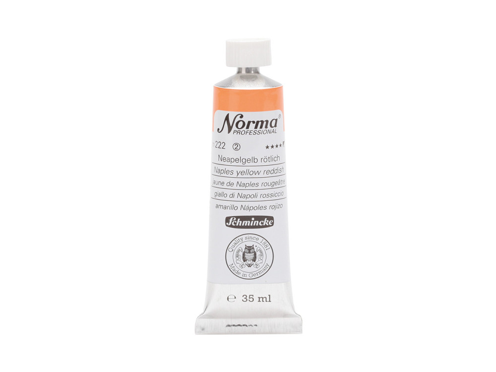 Farba olejna Norma Professional - Schmincke - 222, Naples Yellow Reddish, 35 ml