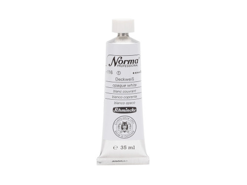Norma Professional oil paint - Schmincke - 116, Opaque White, 35 ml