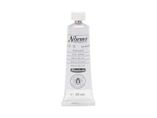 Norma Professional oil paint - Schmincke - 112, Zinc White, 35 ml