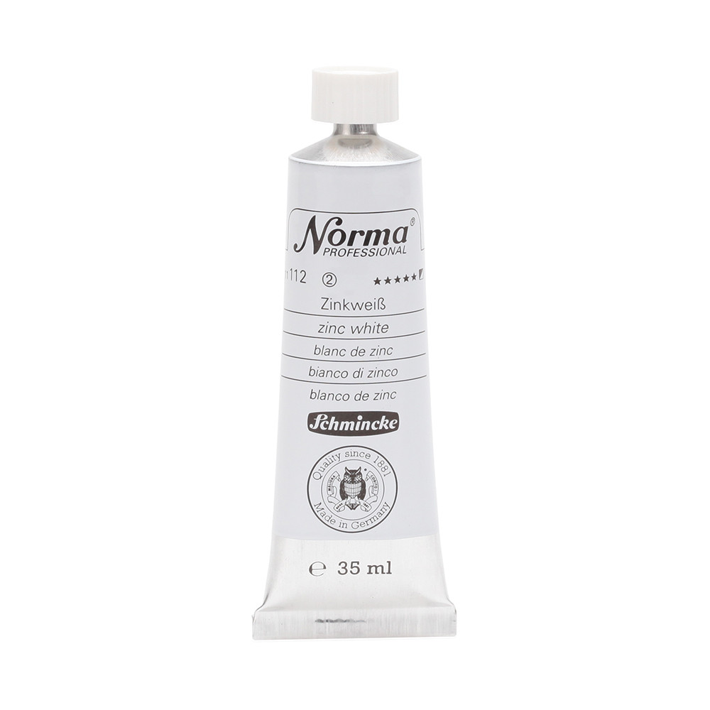 Norma Professional oil paint - Schmincke - 112, Zinc White, 35 ml