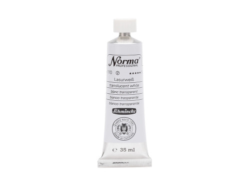 Farba olejna Norma Professional - Schmincke - 110, Translucent White, 35 ml