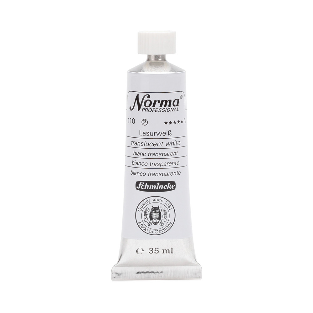 Farba olejna Norma Professional - Schmincke - 110, Translucent White, 35 ml