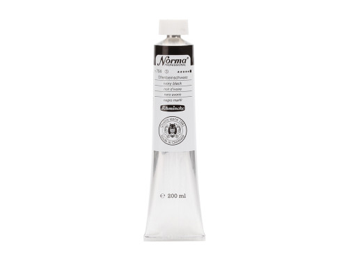 Norma Professional oil paint - Schmincke - 704, Ivory Black, 200 ml