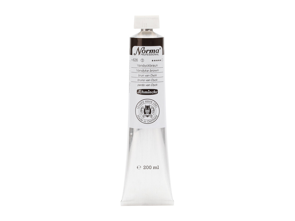 Farba olejna Norma Professional - Schmincke - 626, Vandyke Brown, 200 ml