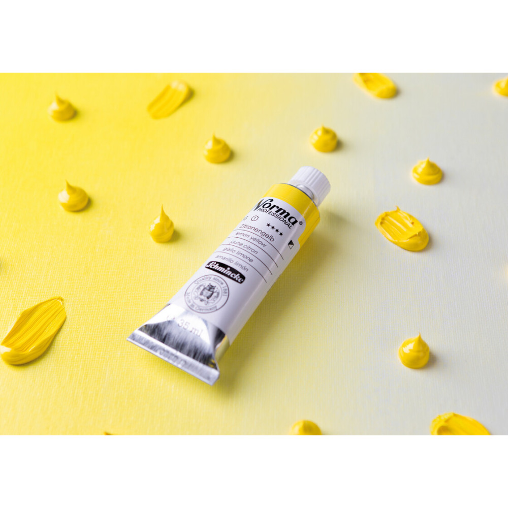 Norma Professional oil paint - Schmincke - 236, Lemon Yellow, 200 ml