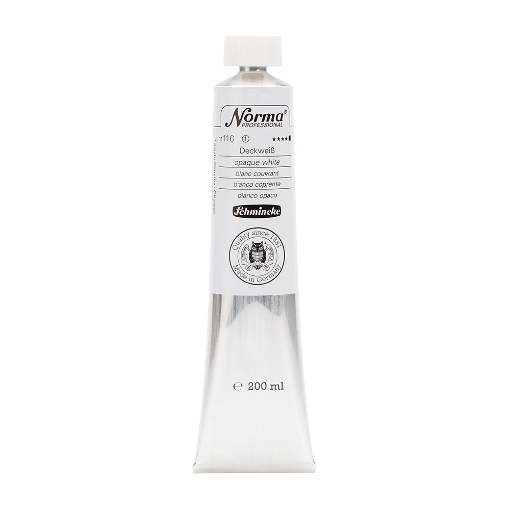 Farba olejna Norma Professional - Schmincke - 116, Opaque White, 200 ml