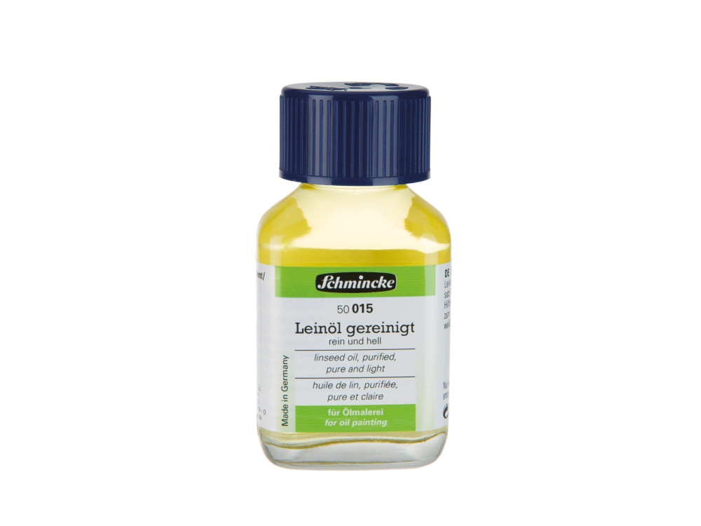 Olej lniany rafinowany do farb olejnych - Schmincke - 60 ml