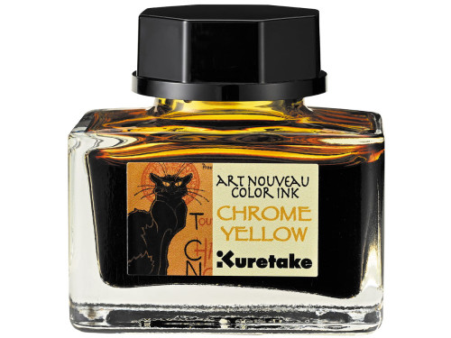Atrament Ink-Cafe Art Noveau - Kuretake - Chrome Yellow, 21 ml
